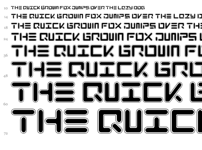 Xolo font waterfall